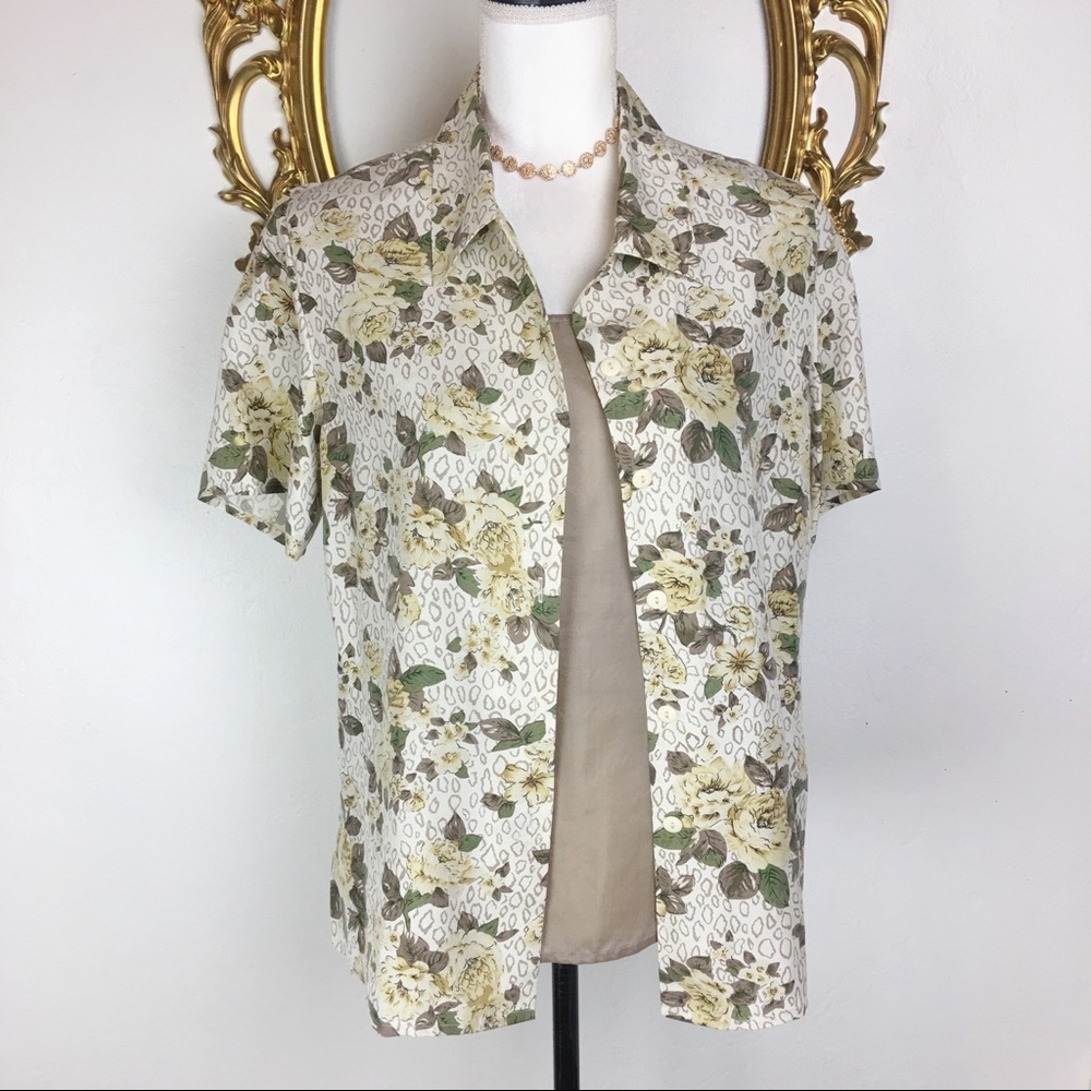 🛑NWT Anna and Frank 100% Silk Blouse Size M